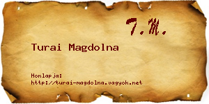 Turai Magdolna névjegykártya