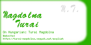 magdolna turai business card